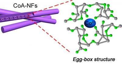 Scientists have created porous 'egg-box' structured nanofibers using seaweed extract. Image credit: American Chemical Society