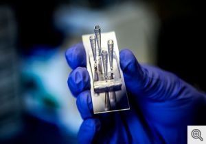 Microfluidic chip mimics medication flow through the kidney. Image source: Joseph Xu