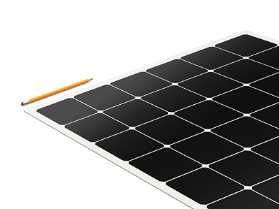 At just 4 mm thick, each panel is thinner than a pencil. Source: Maxeon Solar Technologies Ltd.
