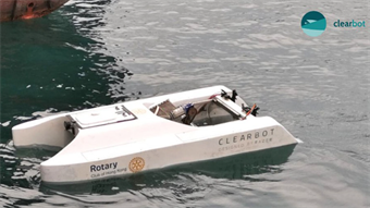 Video: Autonomous boat collects harbor trash