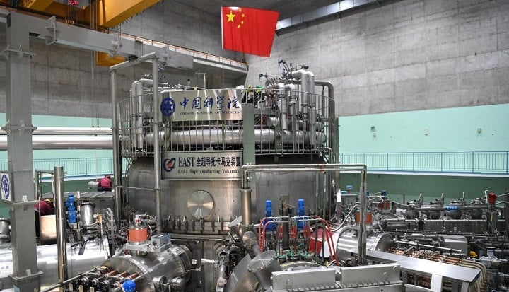 The device achieved an electron temperature of 120 million° C in its core plasma for 101 seconds. Source: Xinhua/Liu Junxi