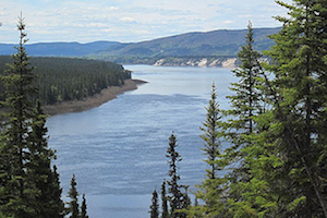 The Muskrat Falls hydro project will require the flooding of land bordering the Churchill River. Image credit: Prentiss Balcom/Harvard SEAS.