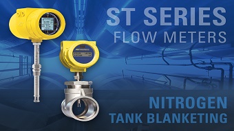 Nitrogen tank blanketing with FCI thermal mass flow meters safely improves process efficiency