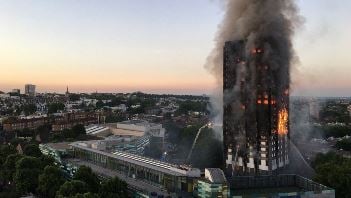 The report allegedly states that the 2014-16 refurbishment failed to meet fire safety standards set out in building regulations. This proved critical for the rapid spread of flames through the building. Credit: BBC