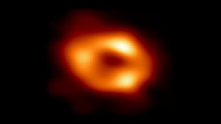 First image of Sgr A*, the black hole at the center of the Milky Way galaxy. Source: EHT Collaboration/CCA4.0