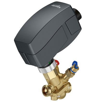 The PIBCV assembly shown features an MP131 actuator paired with a DN10 value. Image credit: Schneider Electric
