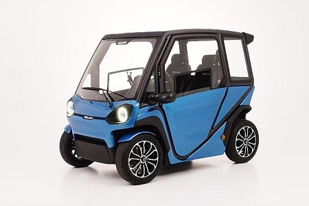 The Squad solar-electric microcar. Source: Squad Mobility