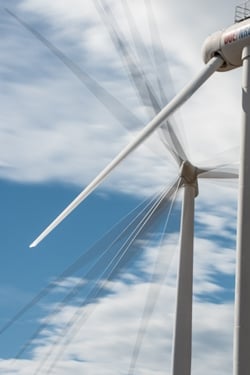 Turbines are larger and more powerful, even as technology costs decline. Credit: NREL