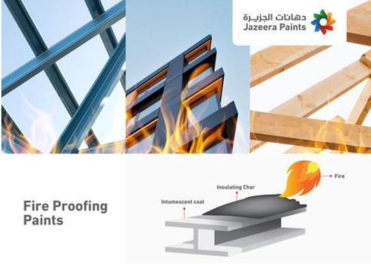 Jazeera Paints Becomes the First Company in MENA to Offer Certified Fire-proofing Paints. Source: Jazeera Paints