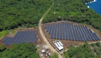 A 1.4-megawatt microgrid now provides almost 100% of the island's power needs. Credit: SolarCity