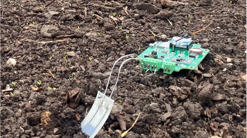 The sensors can be ploughed back into the fields to help nurture crops. Source: Glasgow University