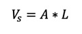Displacement volume equation