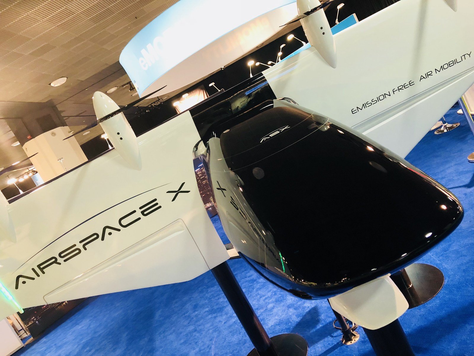 The MOBi-ONE electric vertical take-off and landing (eVTOL) aircraft was revealed at the North American International Auto Show (NAIAS) in Detroit. Source: AirSpaceX