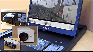 Figure 3. The DayCor Rail system uses a specialized bi-spectral imaging camera, processor, image-analysis algorithms and display, with the detected corona locations tagged by a GPS receiver. Source: Ofil