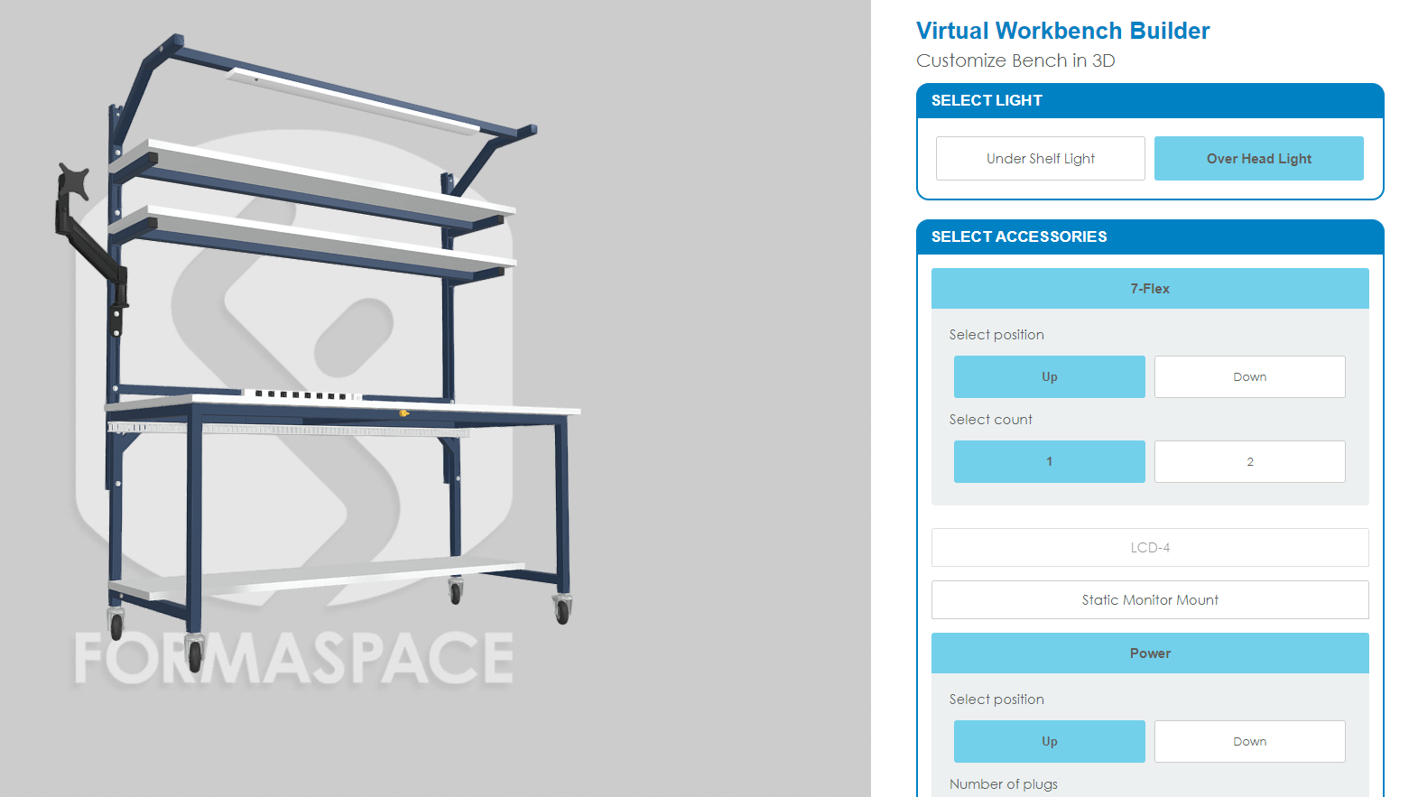 Figure 3: Formaspace's 3DConfigure Virtual Workbench Builder