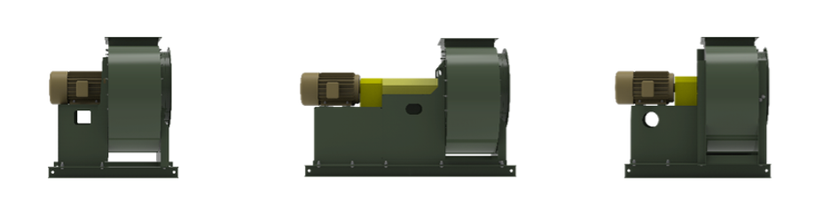 Figure 1: Direct drive arrangements include arrangements 4, 8 and 7. Source: The New York Blower Company