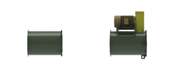 Figure 8: The arrangement 4D and the arrangement 9D. Source: The New York Blower Company