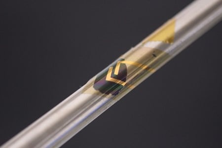 The sensor is thin and flexible enough to wrap around a pencil or adapt to the form of the human body. Image credit: 2015 Someya Laboratory.