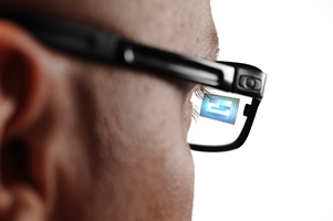 The size of the virtual image is equivalent to a 60-inch TV viewed from a distance of three meters. Image credit: Juha Sarkkinen.