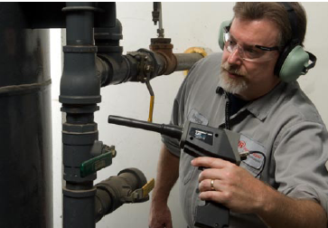 A compressed air audit looks for leaks and drops in pressure. Image source: Ingersoll Rand. 