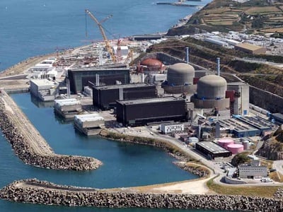 The three unit Flamanville nuclear power station in France. Credit: EDF