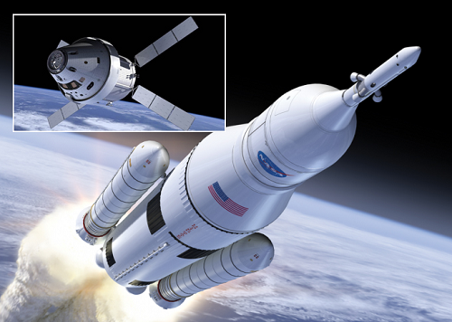 Figure 1. NASA is using FSW to produce high-quality, high-strength welds in critical aluminum alloys components on the Orion spacecraft and Space Launch System rocket. Source: NASA