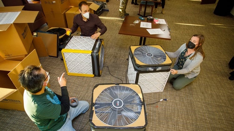 This simple air filter improves indoor air quality