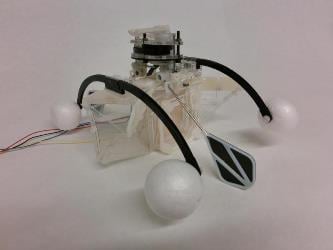 The Row-bot with its "mouth" open. Image credit: Hemma Philamore, University of Bristol/BRL.