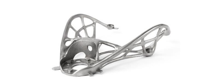 Significant weight reduction and increased stiffness-to-weight ratio were among the benefits of using 3D Systems&rsquo; and GF Machining Solutions&rsquo; AM technology, LaserForm Ti GR 23 powder and 3DXpert all-in-one software to build this satellite bracket in just 35 hours. Source: GF Machining Solutions