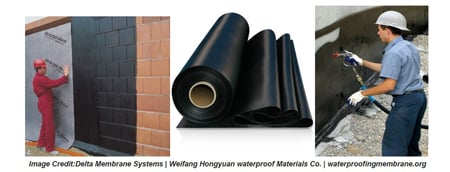 Waterproof membranes come in a variety of shapes and sizes.