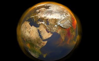 NASA developed a 3D map to help track atmospheric methane. Source: NASA/Scientific Visualization Studio