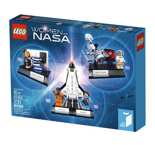 The set features Sally Ride, the first female astronaut, and Mae Jemison, the first black woman to travel in space. Source: LEGO  