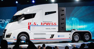 The Nikola One at its launch in early December. Image credit: Nikola Motor Company.