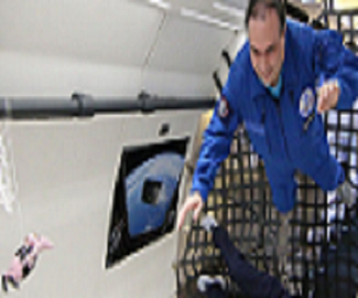 Researchers experienced weightlessness to test graphene&rsquo;s application in space. Source: University of Cambridge