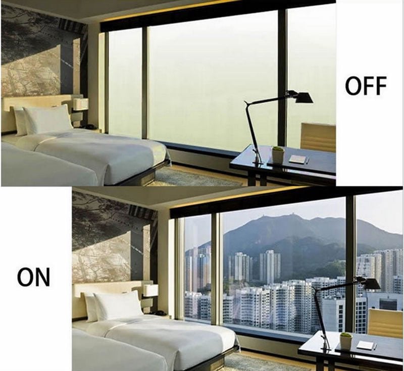 Smart Film can be installed in commercial and residential buildings. Image: Smart Glass Technologies