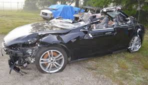 The Tesla Model S accident vehicle. Source: NTSB