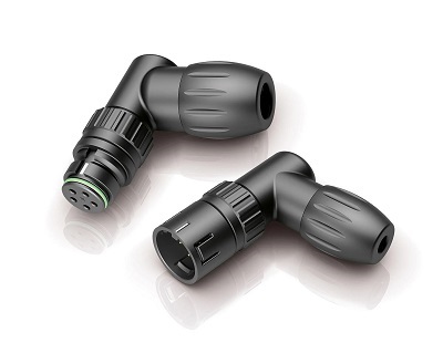 Angled versions of the 720 and 770 series facilitate device connectivity where installation space is limited. Source: binder