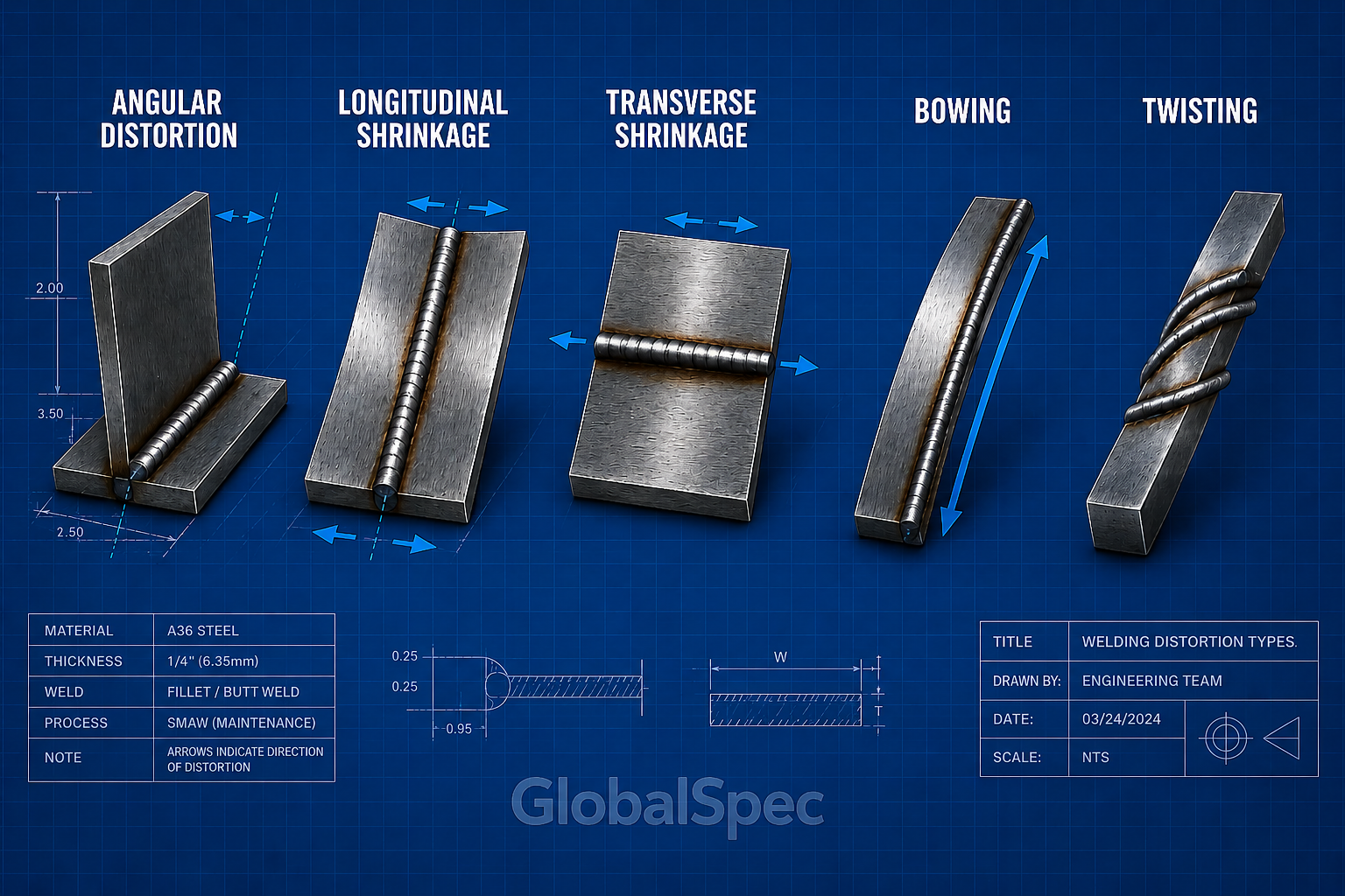 Welding distortion control in large fabricated structures | GlobalSpec