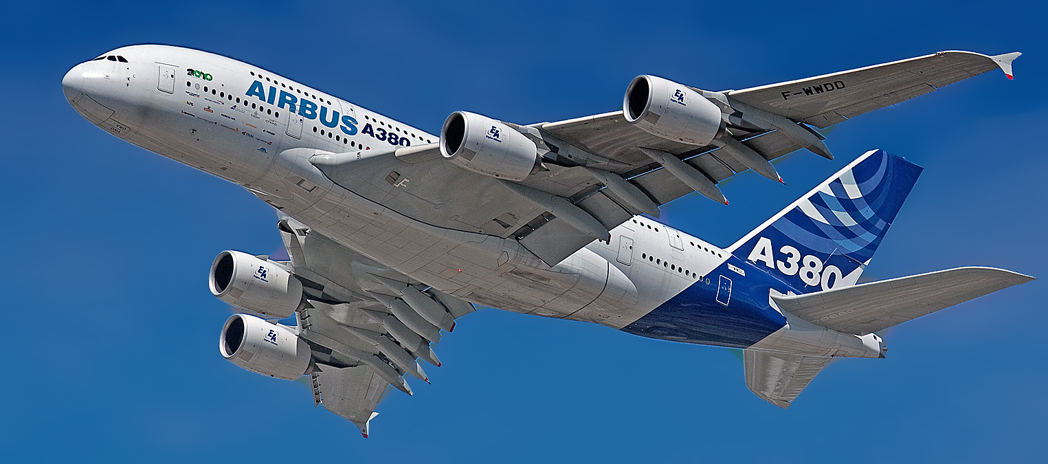 The Airbus A380’s wing leading edge is made of thermoplastic composite comprised of polyphenylene sulfide (PPS) reinforced with glass fibers. Source: Roger Green / CC BY-SA 2.0