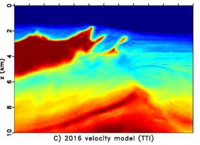 Image of the formation in 2016, using the seismic technique.
