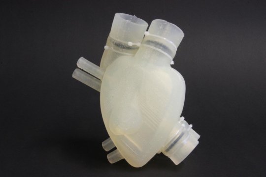 The soft artificial heart resembles the human heart in appearance and function. Image credit: Zurich Heart