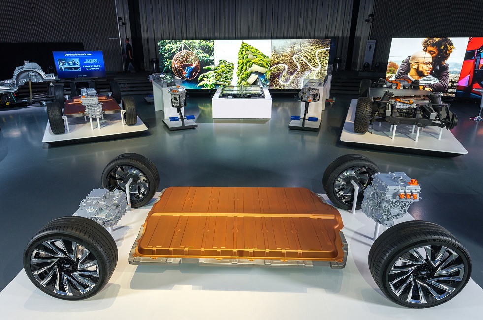 General Motors and Honda said they will jointly develop two electric vehicles for Honda, based on GM's global EV platform powered by its Ultium batteries. Credit: GM