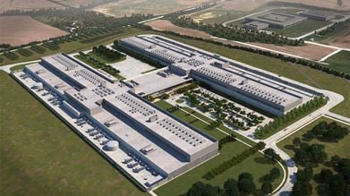 Artist's view of the Facebook data center. Source: Facebook