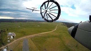 UAVs to dock and recharge in mid-air. Image Credit: Daniel Wilson