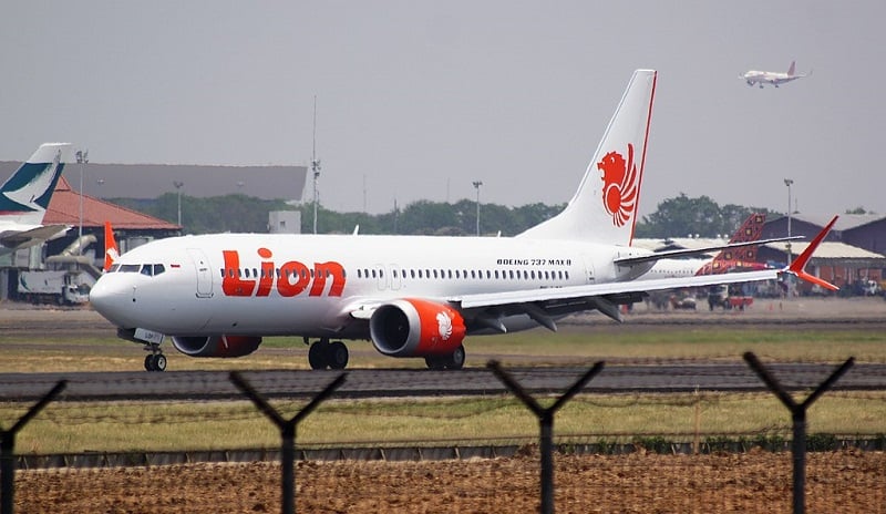 The Lion Air Boeing 737 MAX was flying as LNI061. Source: Wikipedia