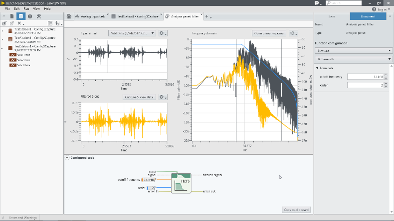Figure 5: You can reduce time tuning analysis parameters with visual adjustment, drag-and-drop experimental data input, and real-time result visualization.