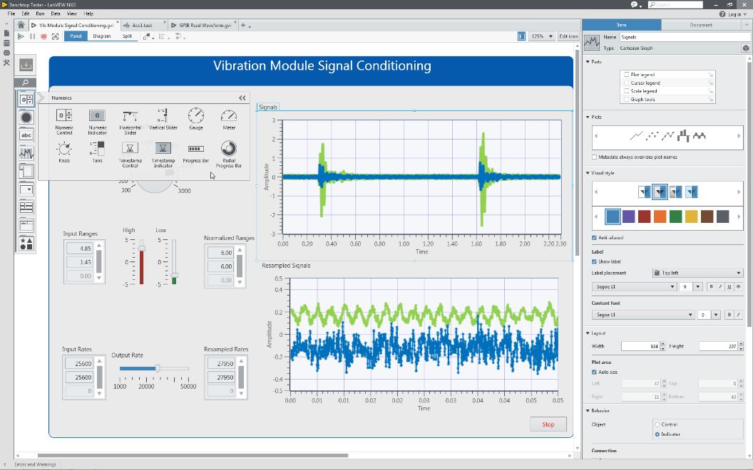 Figure 6: LabVIEW NXG is an adaptable editor based on the latest technologies. Its rapid editing interactions and new user interface building capabilities reduce the time to create a professional engineering system.