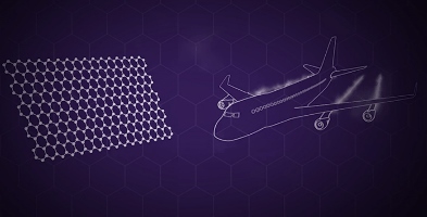 NGI researchers hope to switch the carbon fiber in airplane wings with graphene. Image credit: University of Manchester.