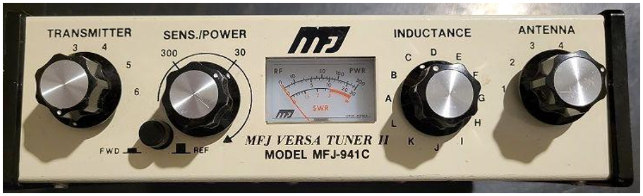 The front panel of the MFJ-941C. Source: Seth Price