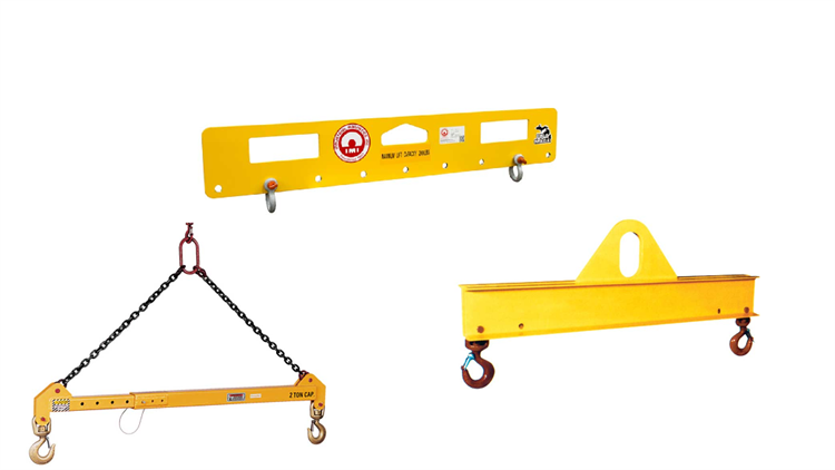 Figure 1. Spreader beams help support uneven or oddly shaped loads for hoisting. Source: Industrial Magnetics Inc.